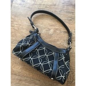 Nine West Black Leather Small Handbag
